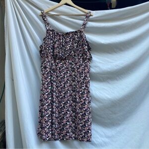 Trixxi black and pink floral dress, size 3X